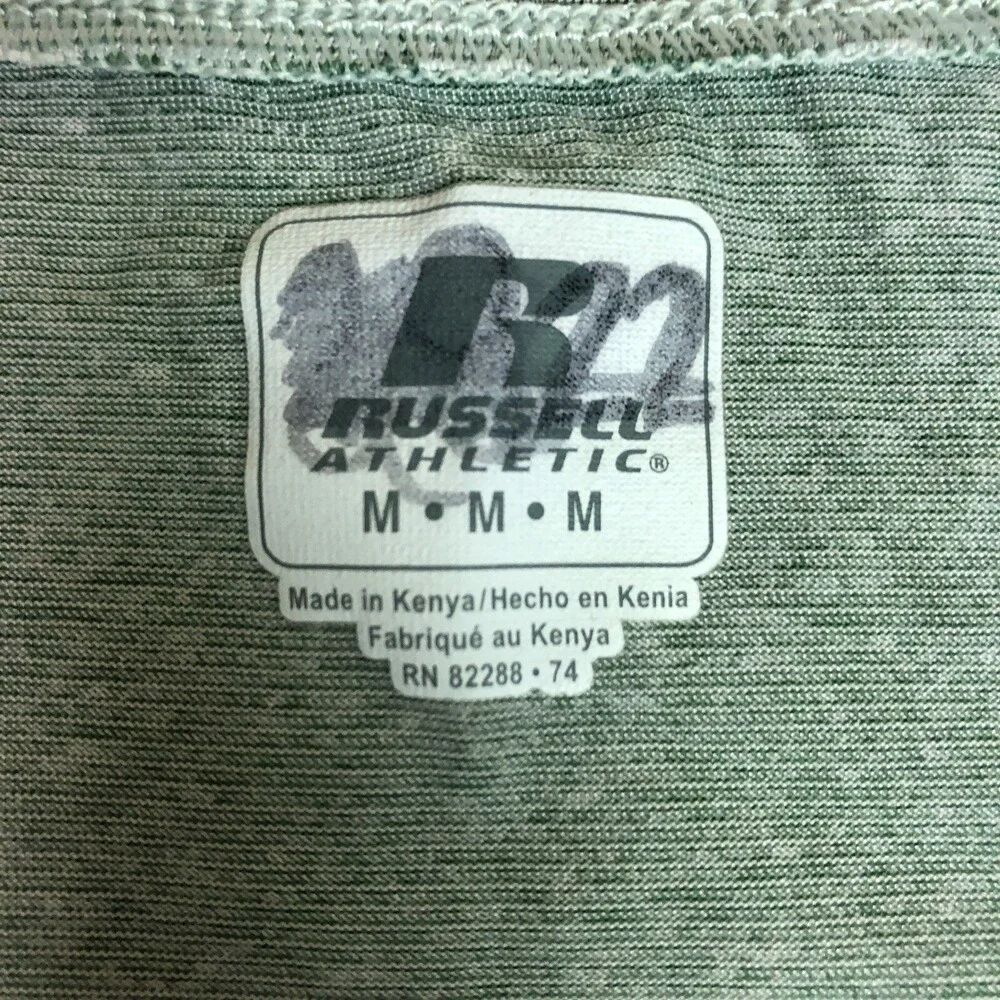 Ohio Bobcats Womens Shirt Medium Green Tee‎ Short Sleeve Striped Top NCAA Soccer